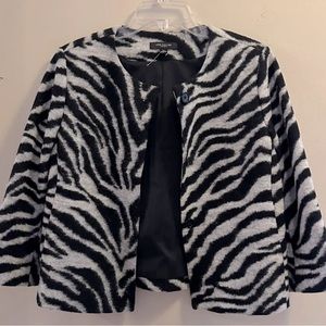 Ann Taylor zebra print blazer jacket